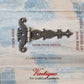 Antique Bronze Ornate (Fancy ) T-Hinge 114mm x 75mm-Vintique Concepts