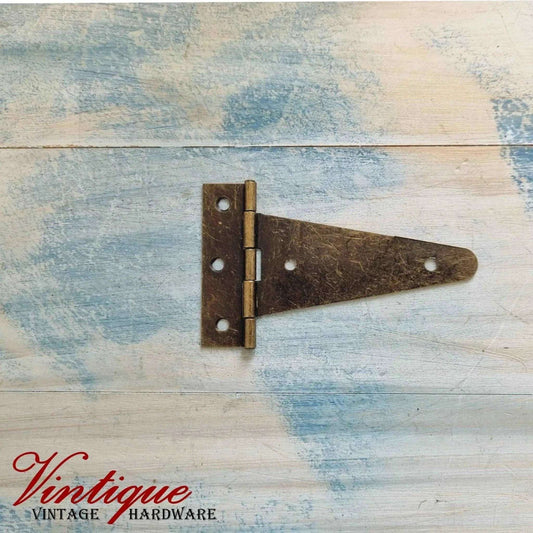 Antique Bronze T-Hinge 100mm for Doors (Each) - Vintique Concepts