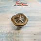 Antique Gold Rustic Flower 30mm Drawer or Cabinet Knob 37mm x 36mm-Vintique Concepts
