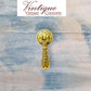 antique Gold teardrop pendant cabinet pull handle 65mm long