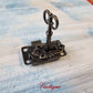 Antique Bronze Latch Lock Set with Key and Escutcheon (Copy)