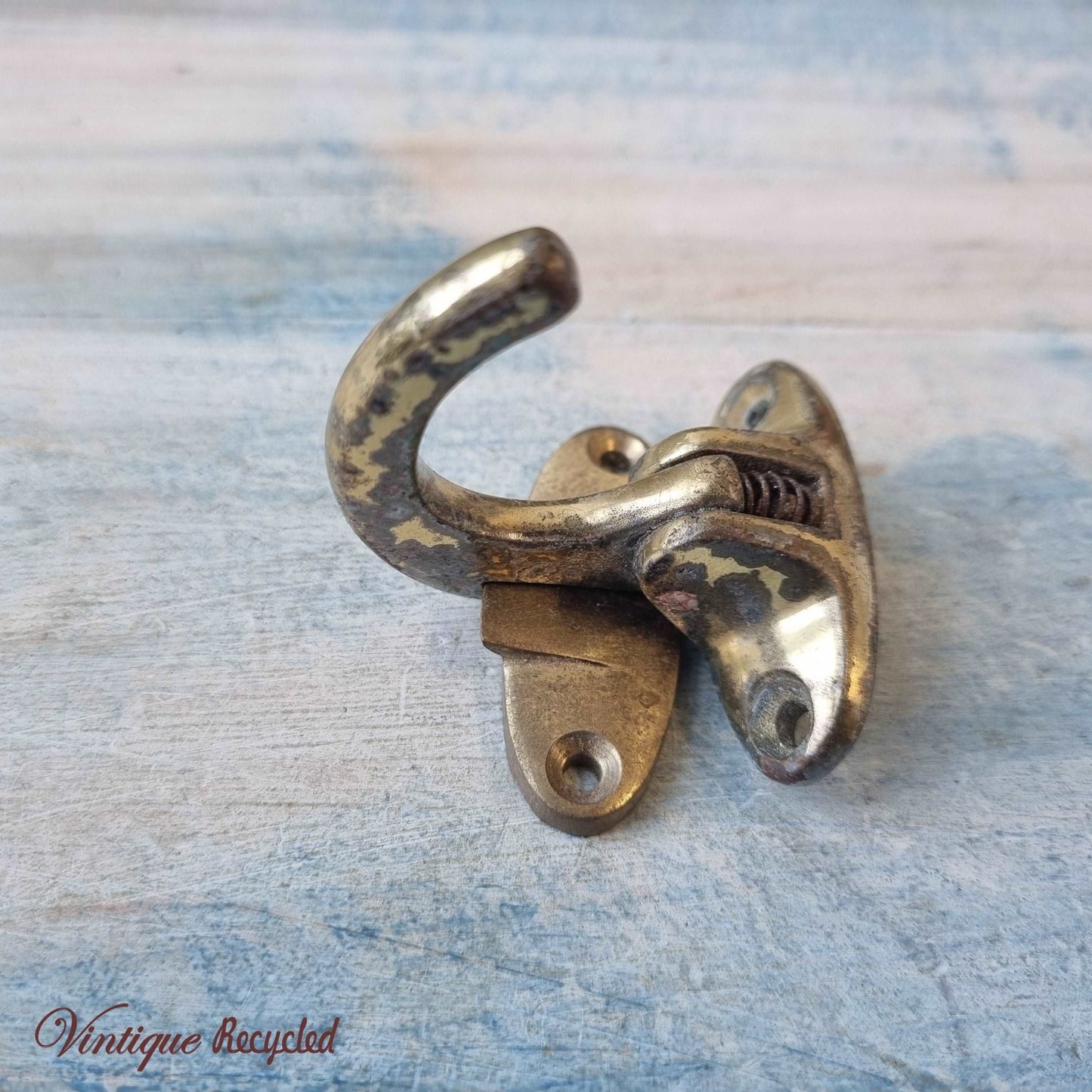 antique Spur Fastener Polished Brass Finish (recycled)-Vintique Concepts