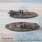 antique teardrop Drawer Drop handle with keyhole (pair)-Vintique Concepts