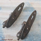 antique teardrop Drawer Drop handle with keyhole (pair)-Vintique Concepts