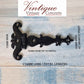 Black Ornate (Fancy ) T-Hinge 114mm x 75mm