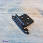 Black Self-Closing Overlay Hinges 72mm x 46mm-Vintique Concepts