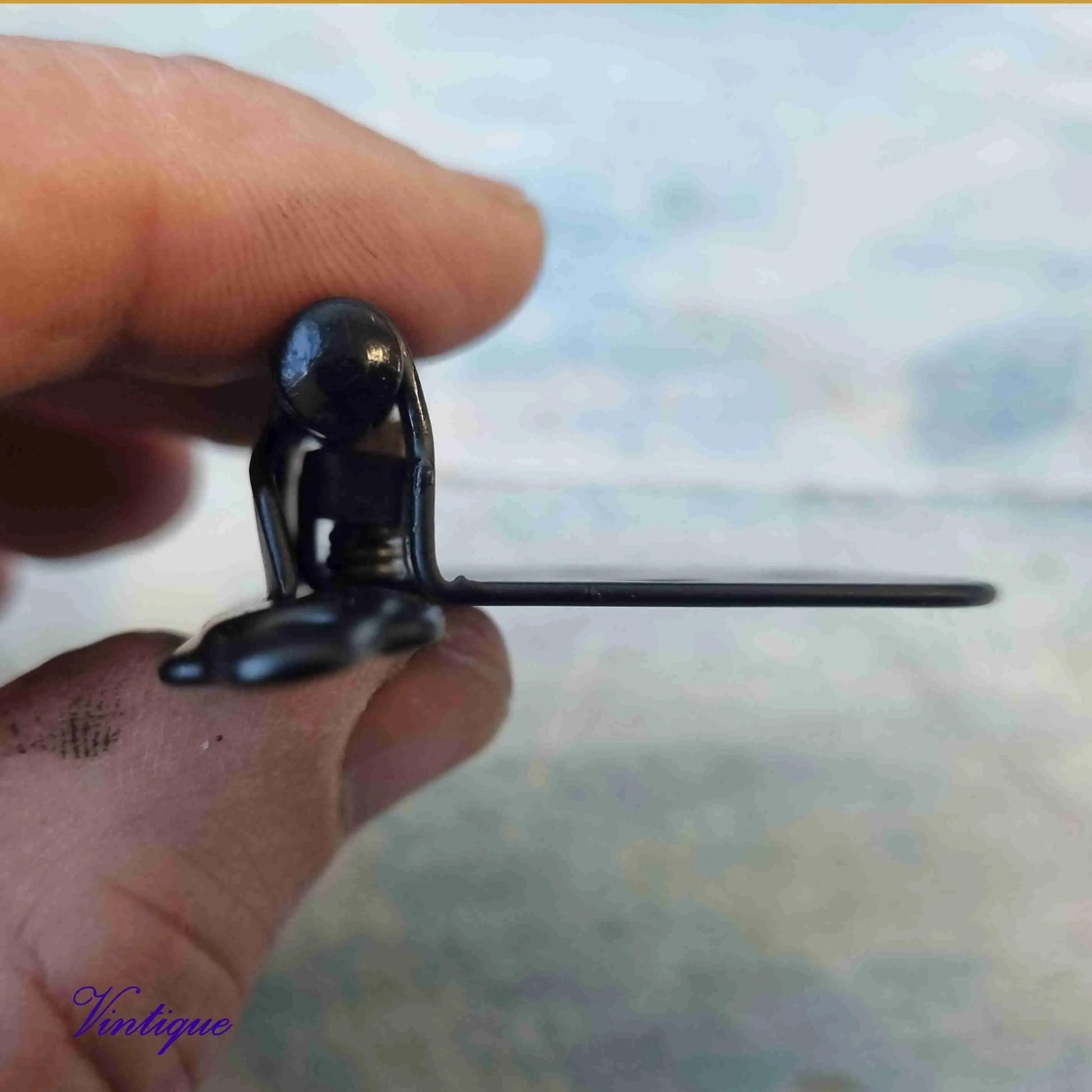 Black Self-Closing Overlay Hinges 72mm x 46mm-Vintique Concepts