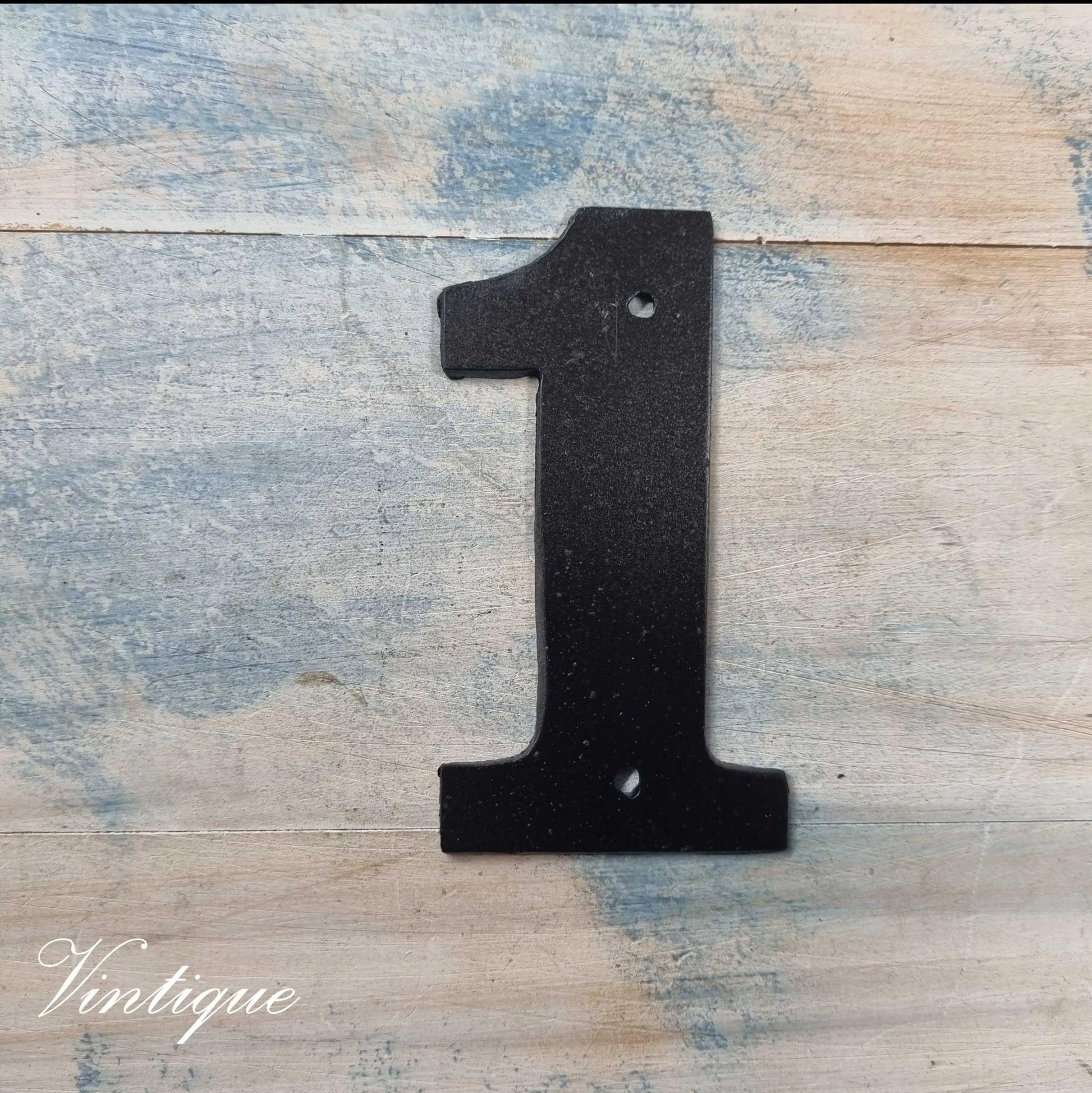 Black Steel Leterbox or Street Numbers 100mm-Vintique Concepts