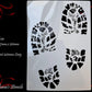 BootPrint wall & Furniture paint stencil A4 size-Vintique Concepts