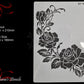 Branch of Roses Vintage furniture paint stencil (A4 Size)-Vintique Concepts