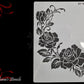 Branch of Roses Vintage furniture paint stencil (A4 Size)-Vintique Concepts