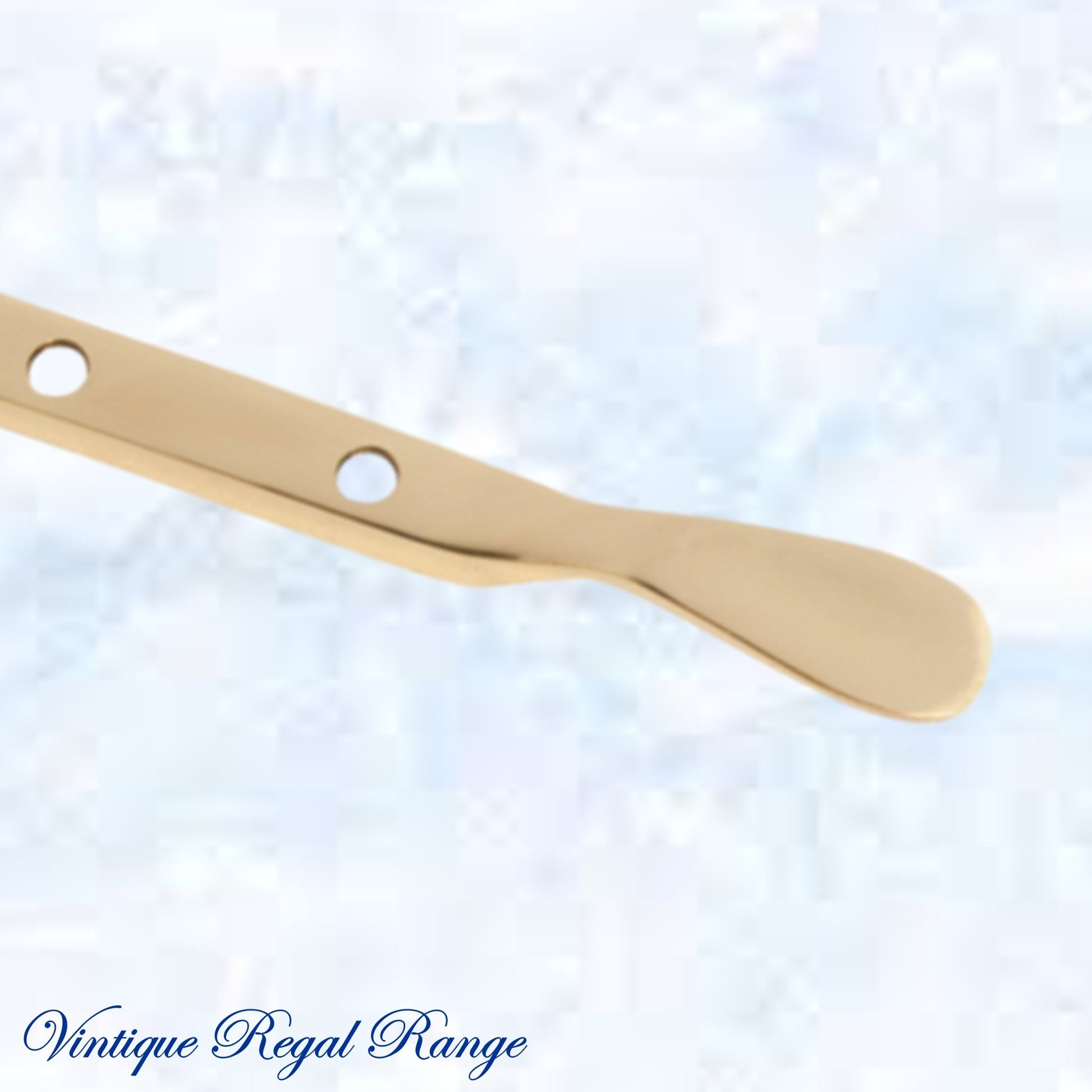 Polished Brass window stay 300mm with 5 holes-Base fixed-Vintique Concepts