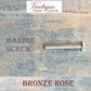 Bronze Furniture Knob Rose 32mm diameter