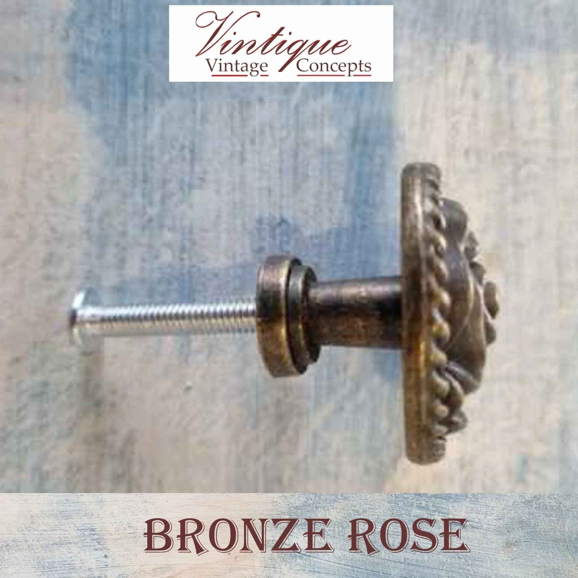 Bronze Furniture Knob Rose 32mm diameter