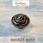 Bronze Furniture Knob Rose 32mm diameter
