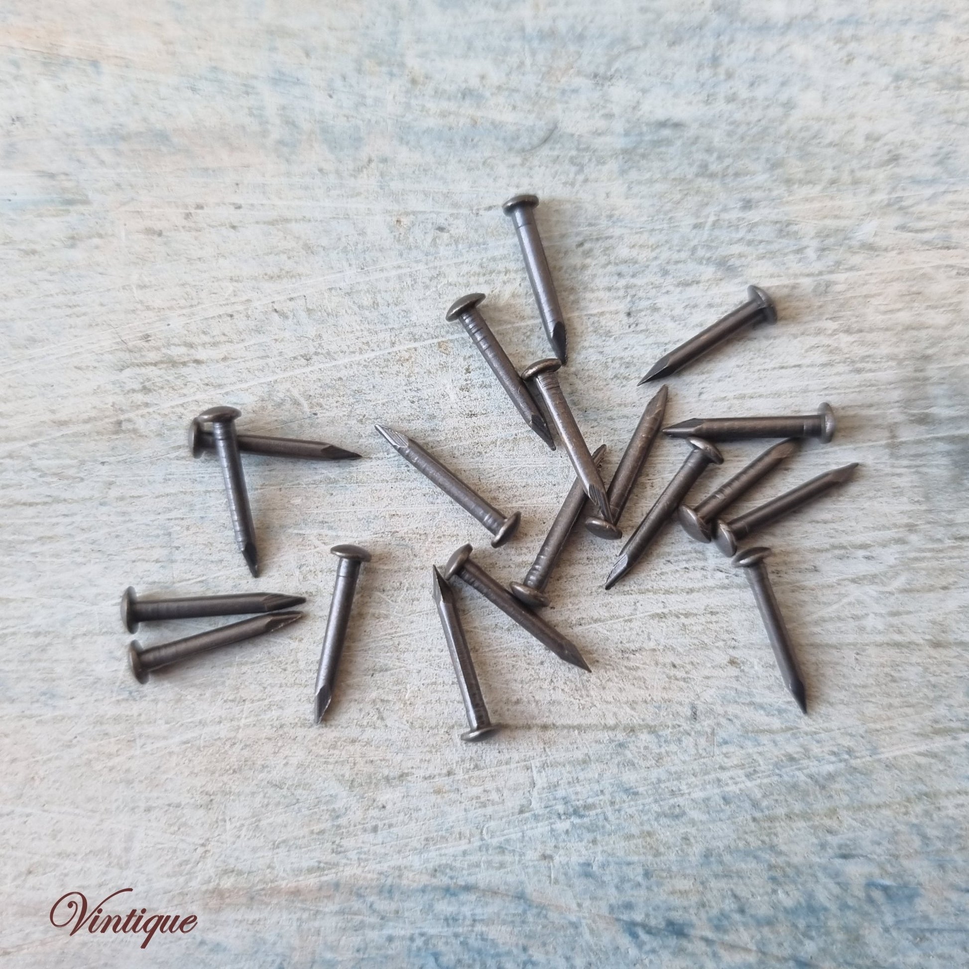 Bronze Jewelry Box hardware Pins 10mm  (pkt 20)-Vintique Concepts