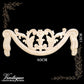 Buckingham swag centre or top wood applique Onlay 40cm x 15cm-Vintique Concepts