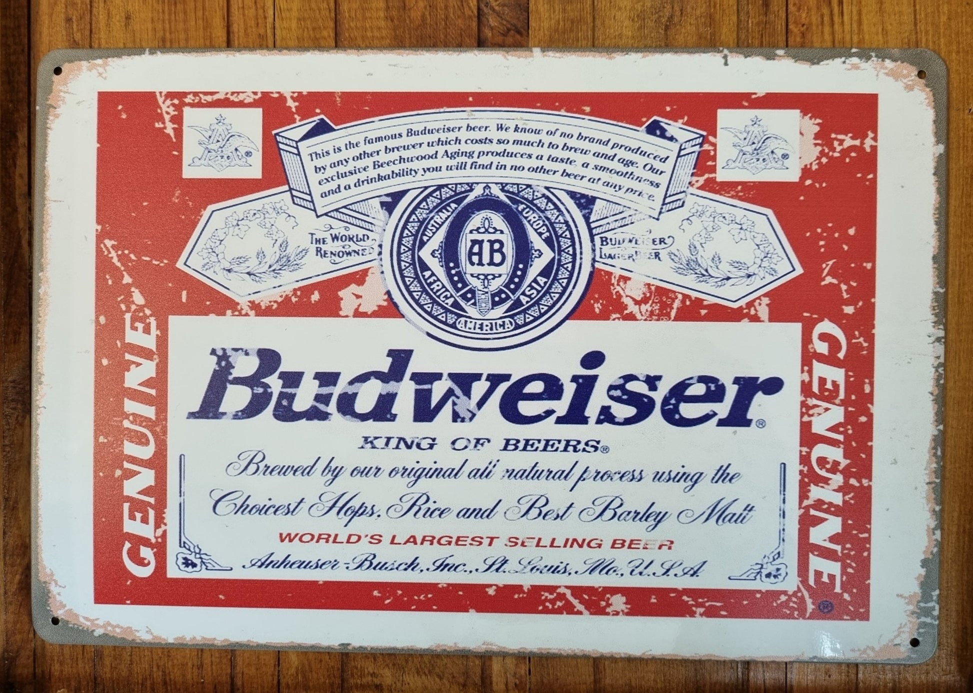 Budweiser Beer...Tin Sign 30 x 20cm *-Vintique Concepts