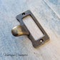 Card holder drawer handle with lip (2 sizes) Bronze - Vintique Concepts