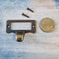 Card holder drawer handle with lip 48mm x 35mm Bronze-Vintique Concepts
