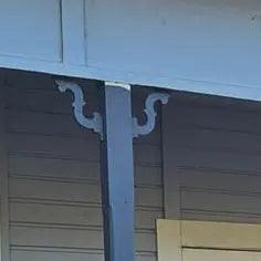 Carved wooden Lace Fretwork Corner -Homestead (FW6) 178mm x 218mm-Vintique Concepts