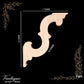 Carved wooden Lace Fretwork Corner -Homestead (FW6) 178mm x 218mm-Vintique Concepts