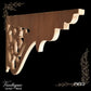 Carved wooden Lace Fretwork Corner -Irishtown (FW22) 695mm x 353mm-Vintique Concepts