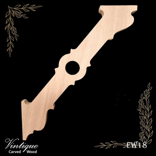 Carved wooden Lace Fretwork Corner -Railways (FW18) 192mm x 230mm-Vintique Concepts