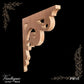 Carved wooden Lace Fretwork Corner -Rusell (FW16) 292mm x 255mm-Vintique Concepts