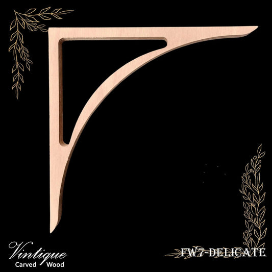Carved wooden Lace Fretwork-Cottage  DELICATE (FW7-DEL) 248mm x 248mm-Vintique Concepts