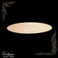 Carved wooden Oval Plinth or base 200mm x 50mm-Vintique Concepts
