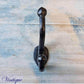 Cast Iron 2 Ball double prong Coat hook 103mm long-Vintique Concepts
