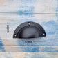 Cast Iron Half Moon Cup Drawer Handle 95mm long