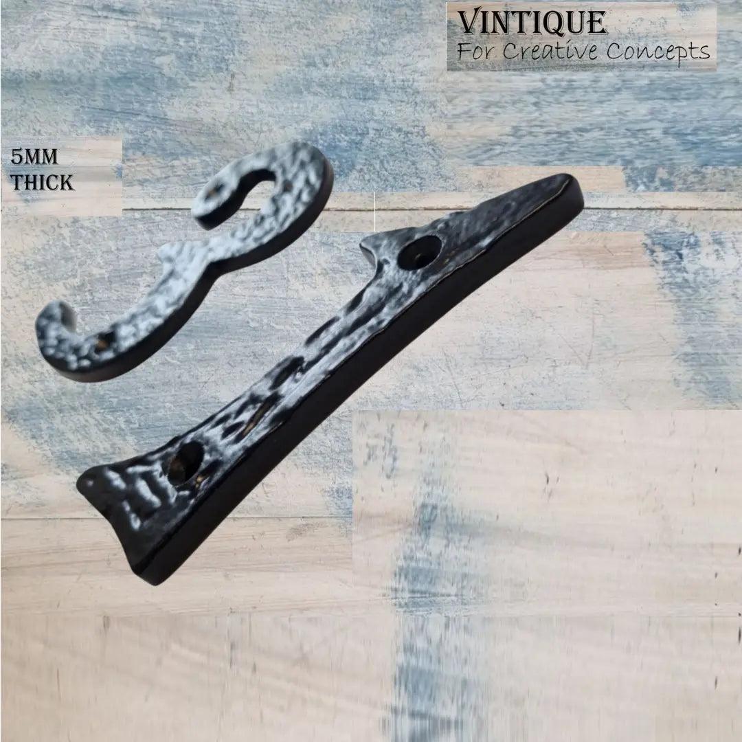 Cast Iron house or letterbox number "6" 100mm-Vintique Concepts