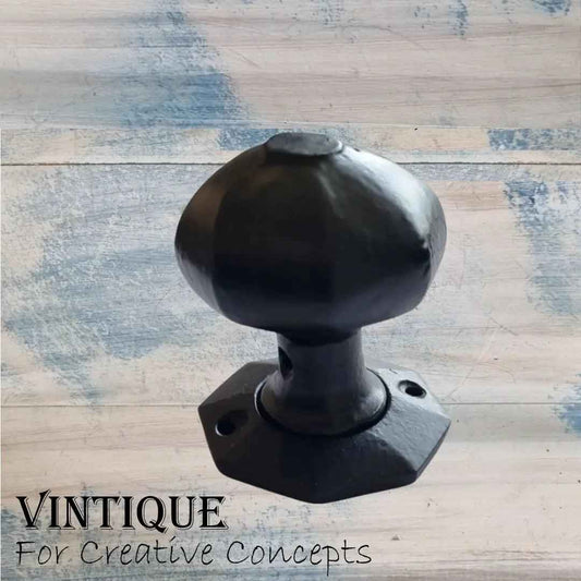 Cast Iron Mortice Octagonal Door Knob 60mm dia (each)