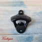 Cast Iron-OPEN HERE Wall Mounted Bottle opener for beer bottles etc - Vintique Concepts