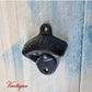 Cast Iron-OPEN HERE Wall Mounted Bottle opener for beer bottles etc - Vintique Concepts