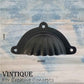 Cast Iron Scallop shell Cup Drawer Handle 96mm long