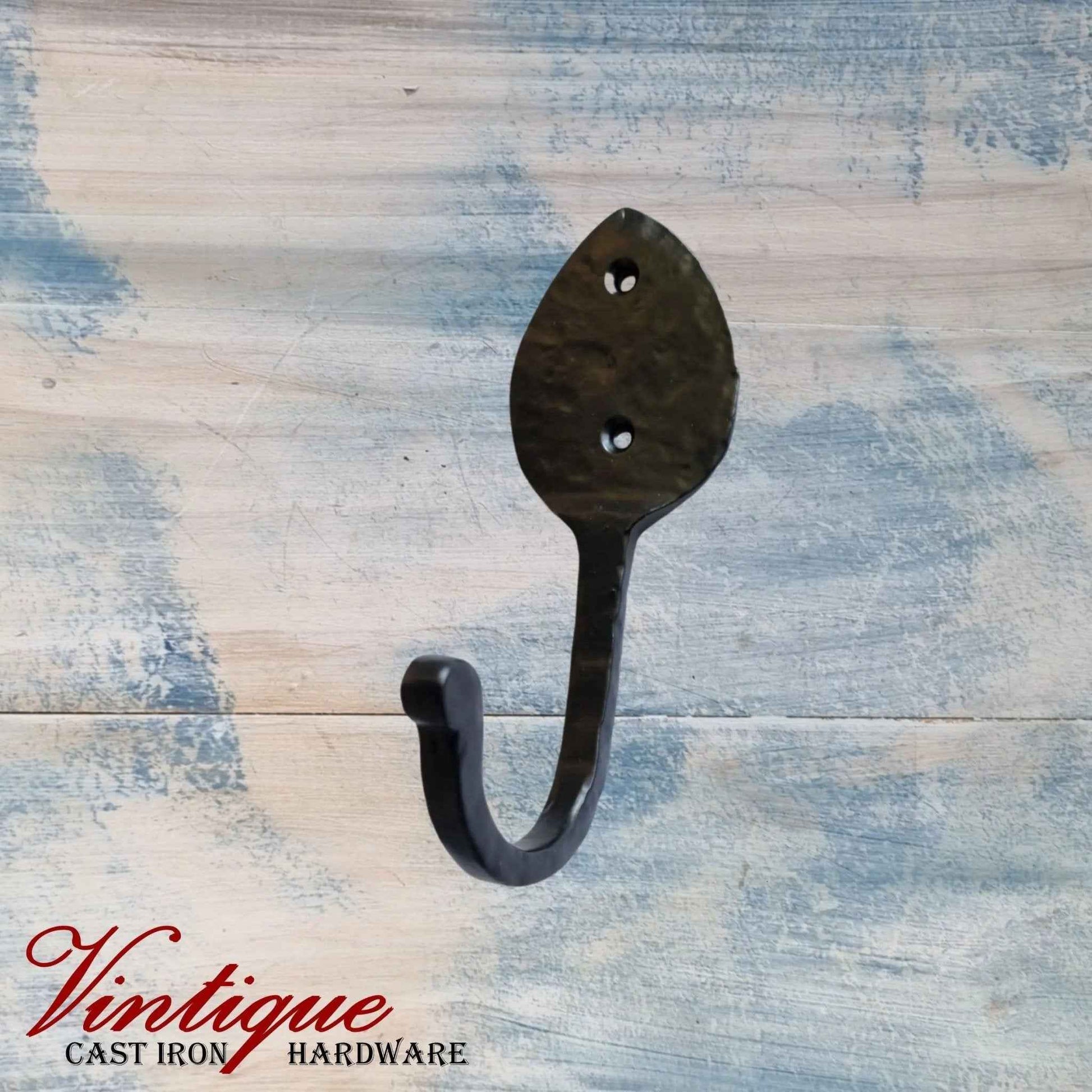 Cast Iron Spearhead single coathook 140mm x55mm