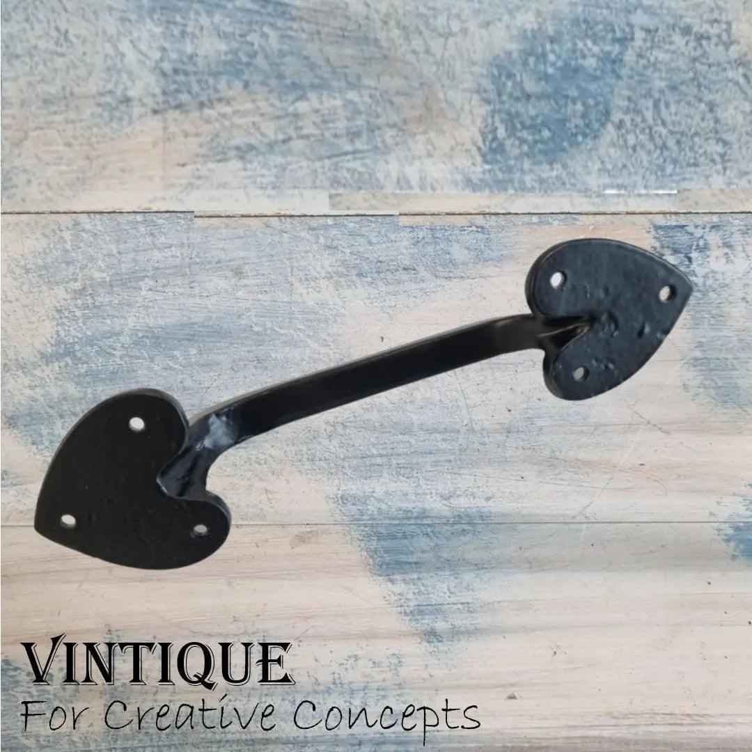 Cast Iron Tapered Heart Gate or Door handle 200mm long