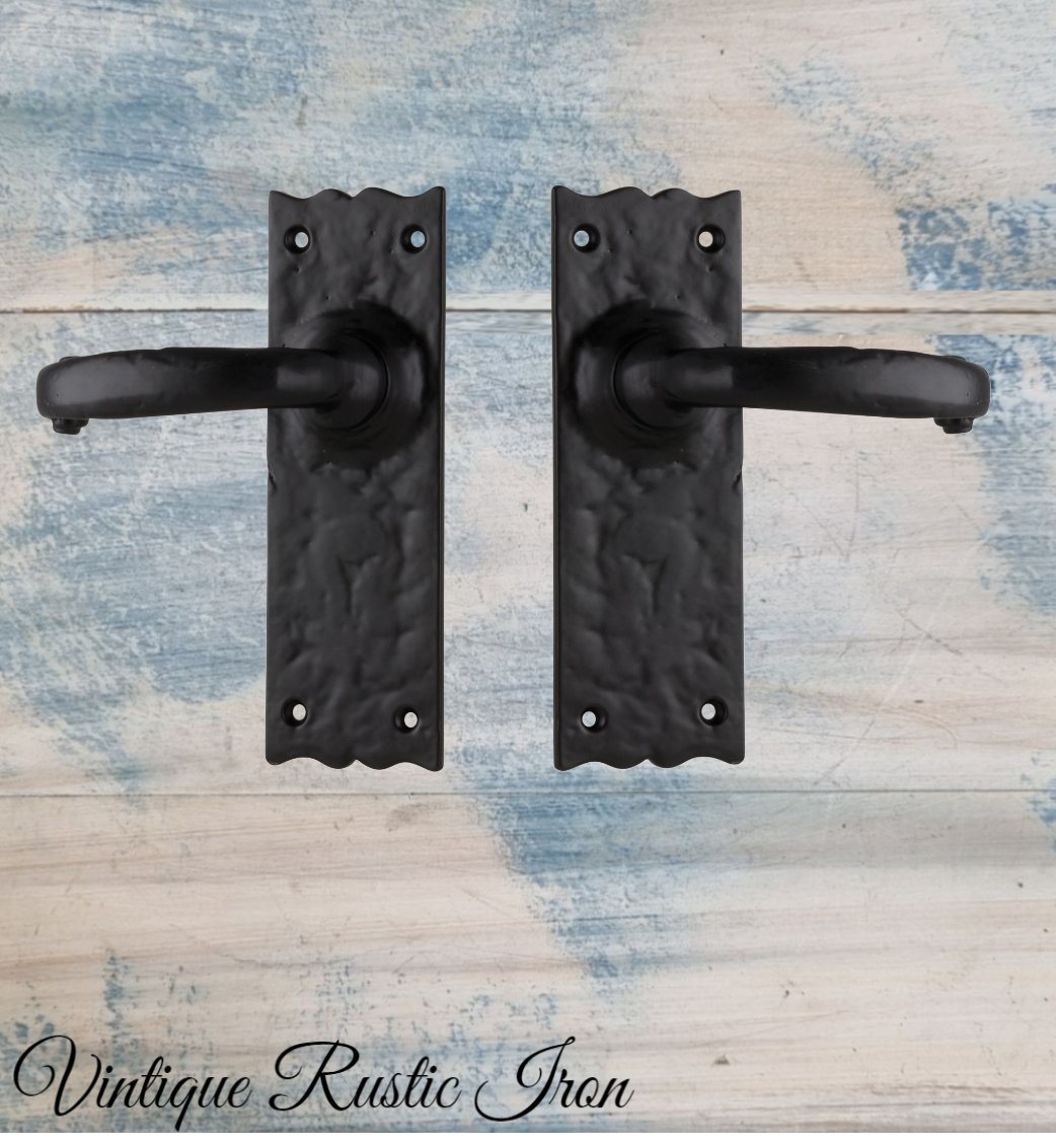 Cast Iron Tudor door levers (pair) (Copy)-Vintique Concepts