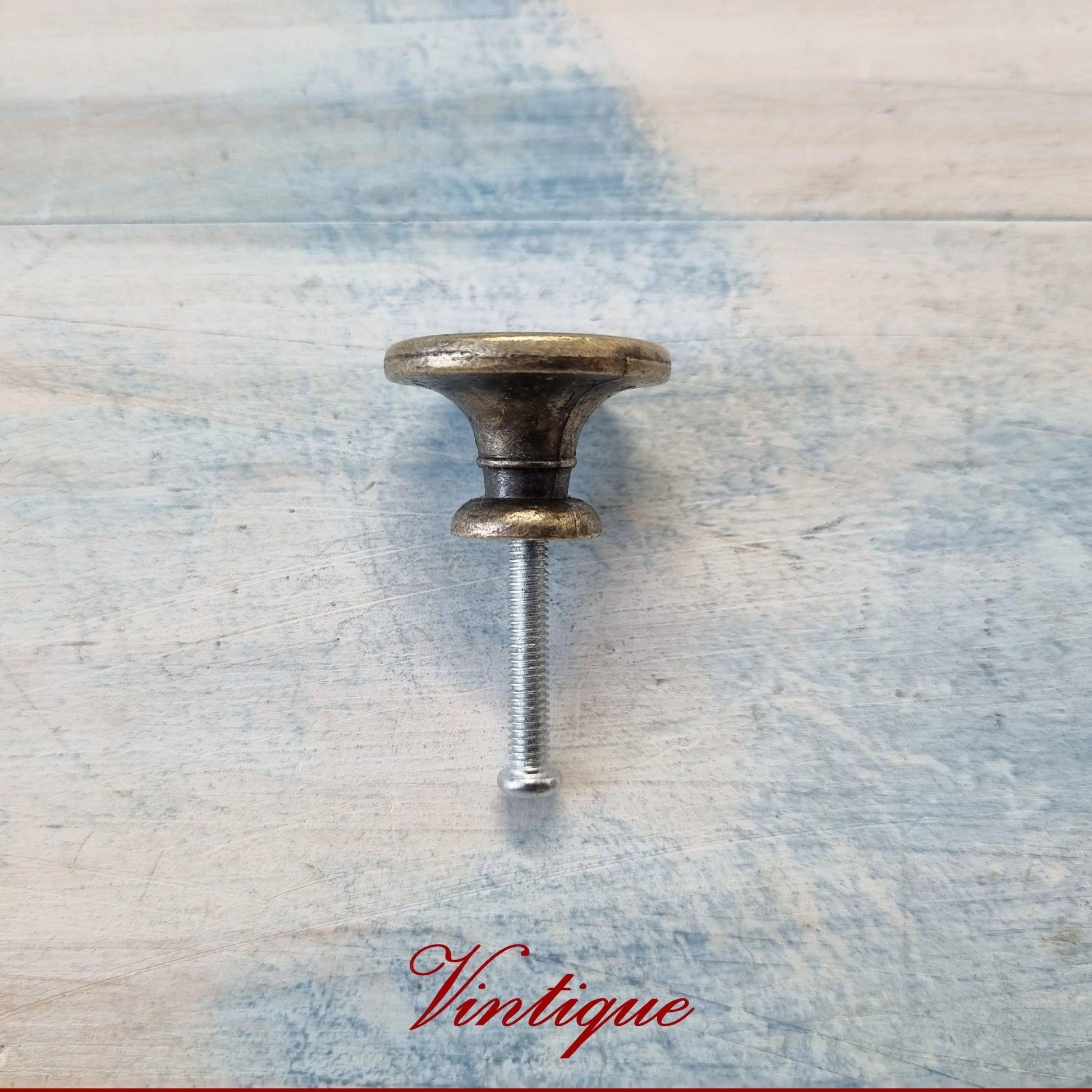 Celestial Moon Alloy Antique Gold 27mm cabinet or drawer Knob-Vintique Concepts