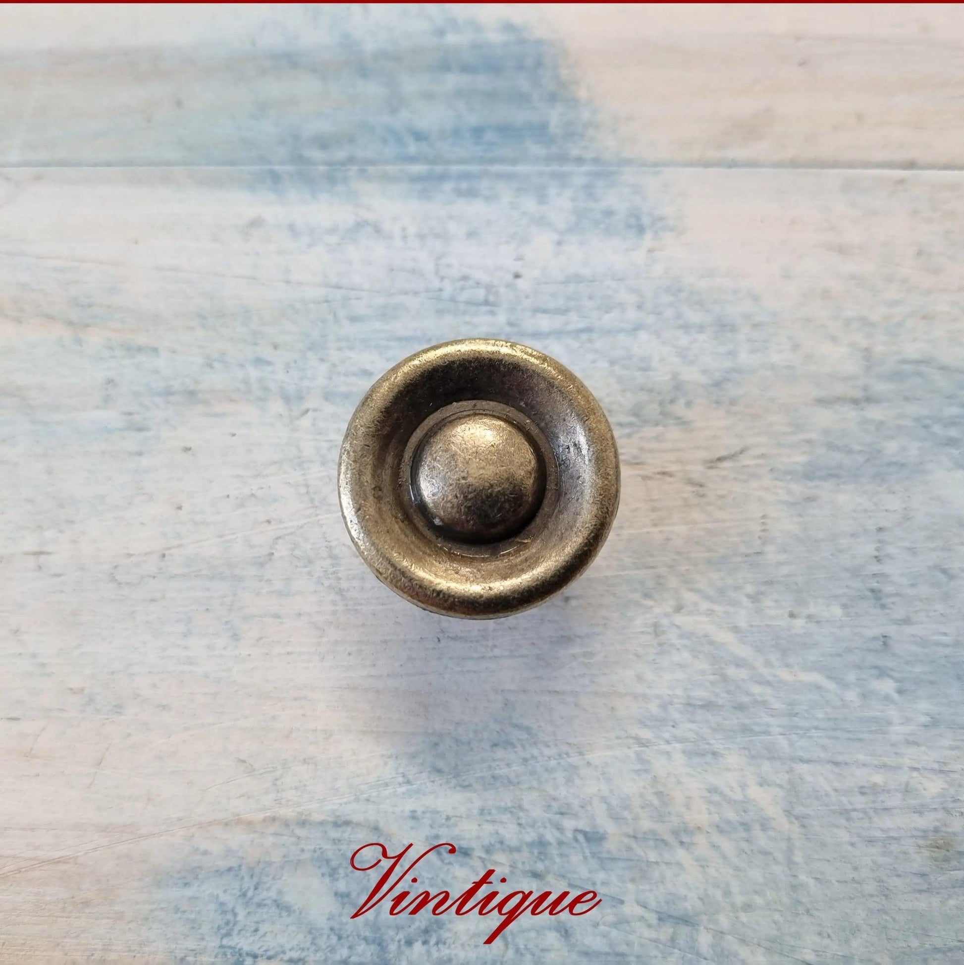 Celestial Moon Alloy Antique Gold 27mm cabinet or drawer Knob-Vintique Concepts