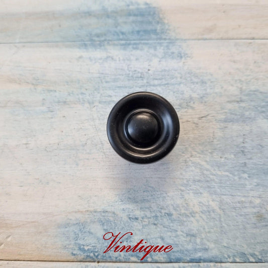 Celestial Moon Alloy Vintage Black 27mm cabinet or drawer Knob-Vintique Concepts