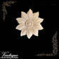 Centre Sunflower wood applique 8cm Diameter