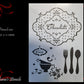 Chocolate Knife & Fork furniture paint stencil (A4 Size)-Vintique Concepts