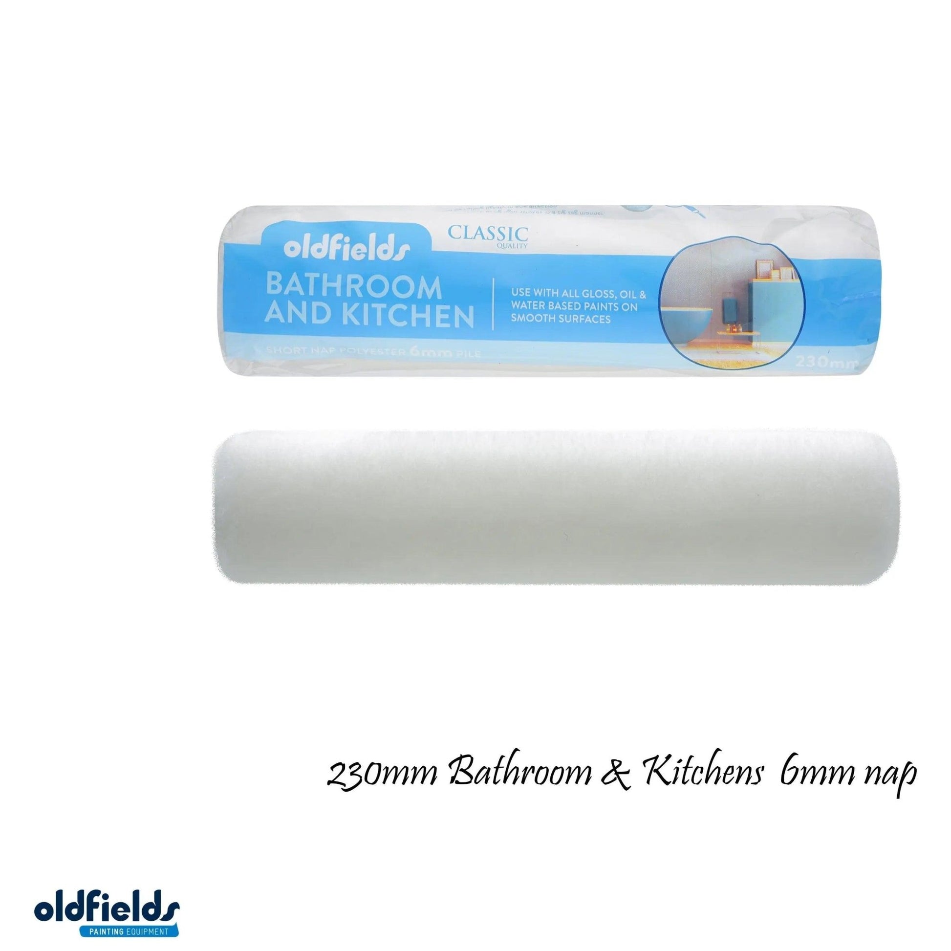 Classic All Purpose-All paints roller sleeve -6mm Nap (180mm,230mm & 270mm) by Oldfields-Vintique Concepts