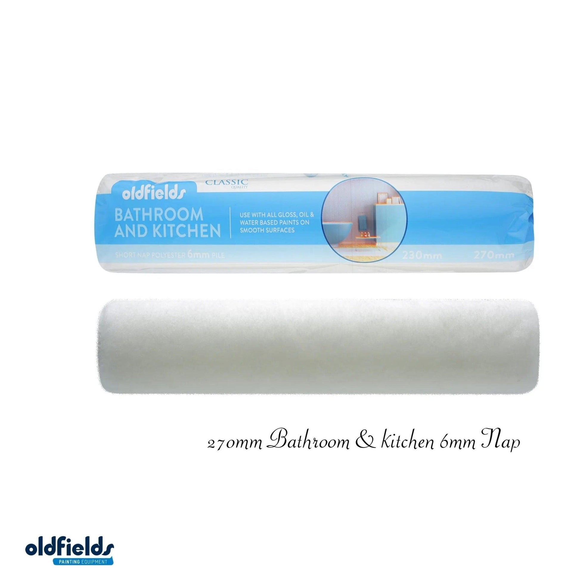 Classic All Purpose-All paints roller sleeve -6mm Nap (180mm,230mm & 270mm) by Oldfields-Vintique Concepts