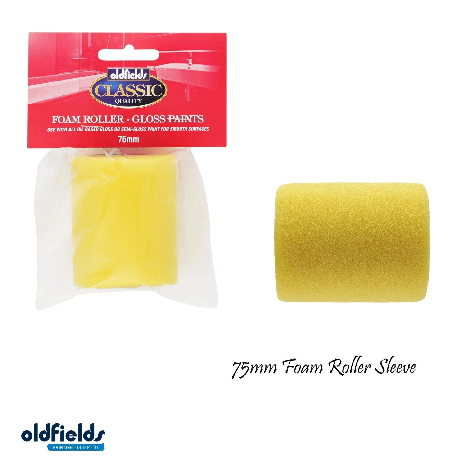 Classic Doors & Trims Foam roller sleeve (75mm,230mm & 270mm) from Oldfields-Vintique Concepts
