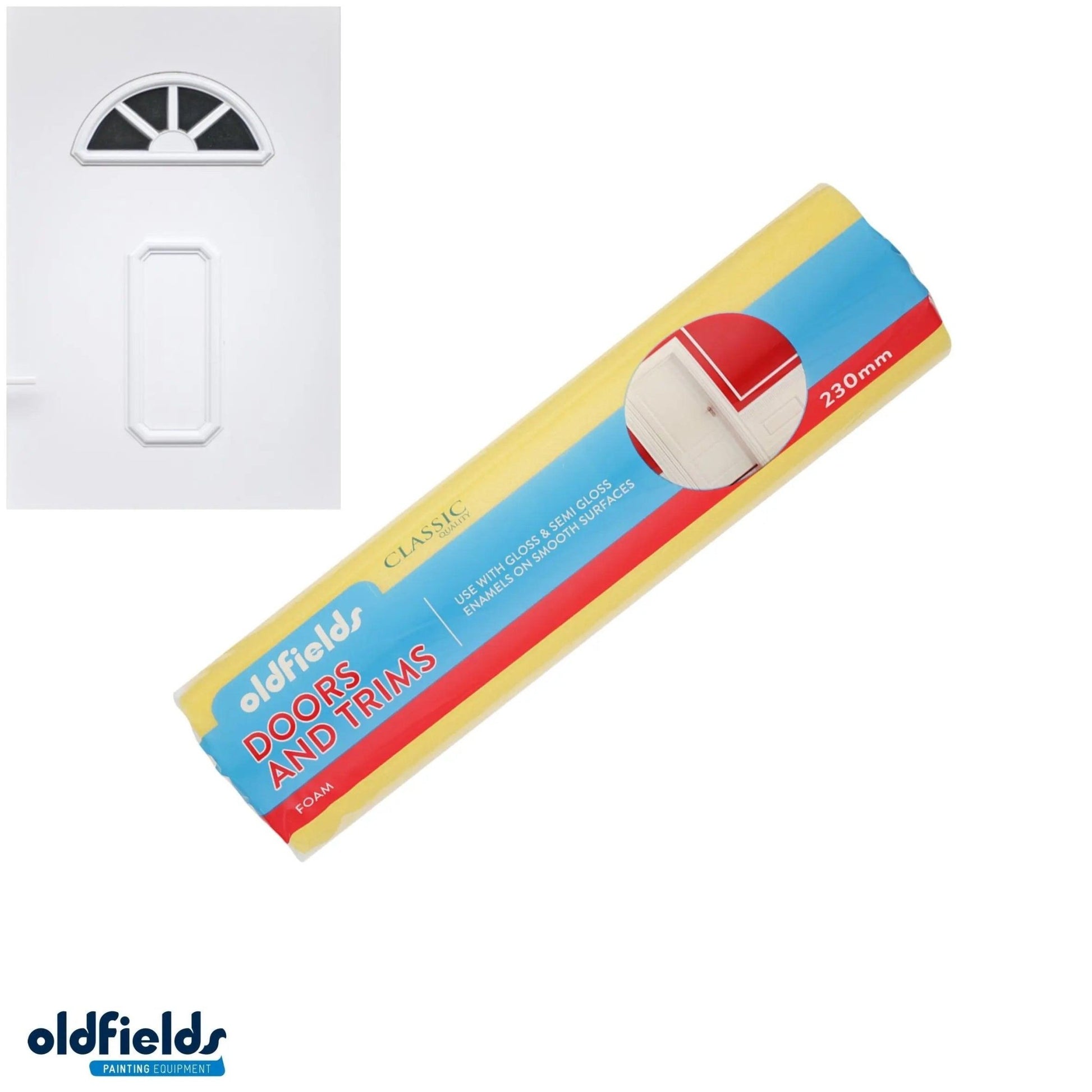 Classic Doors & Trims Foam roller sleeve (75mm,230mm & 270mm) from Oldfields-Vintique Concepts